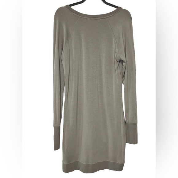 Athleta Criss Cross Sweatshirt Dress in Taupe/Gray Size small - Picture 3 of 7
